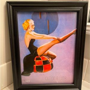 COPY - Vintage Gil Elvgren Pin Up Framed Photo